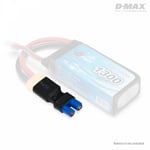 Dynomax B9830 D-Max B9830 Kontakt Adapter XT60 (hane) - EC3 (hona)