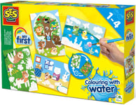 SES Creative Måla med vatten om och igen Tema djur