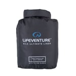 Lifeventure Silke Ultimate Sovsäck Liner, rektangulär, svart