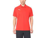 PUMA LIGA Sideline Polo T-Shirt - Red/White, Large