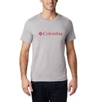 Columbia Men's CSC Basic Logo Short Sleeve Short Sleeve Shirt, Columbia Grey Heather, Size XL