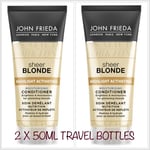 John Frieda Sheer Blonde Highlight Activating Moisturising Conditioner 2x50ml