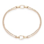 Faberge Treillage 18ct Rose Gold Dual Charm Bracelet