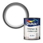 Dulux Primer & Undercoat Paint For Wood - 750Ml , White