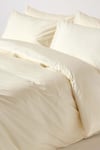 Homescapes Egyptian Cotton Duvet Cover with Pillowcase, 200 TC cream Unisex