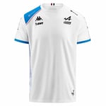 Kappa - T-Shirt Abolim BWT Alpine F1 Team 2023 Blanc pour Homme - Blanc - Taille XL
