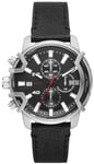 Diesel DZ4603 Griffed Mini Svart/Läder Ø42 mm
