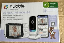 Hubble Nursery Pal Essentials 2.8 Inch WIFI Video Baby Monitor White BRAND NEW
