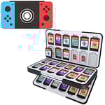 HEIYING Étui pour Cartes de Jeu pour Nintendo Switch & OLED, Mallette de Voyage Portable à Motifs Personnalisés avec 48 Emplacements pour Carte de Jeu et 24 Emplacements pour Carte Micro SD