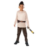 Rubie's 3014779-10000 Obi Wan Kenobi with non-light up Lightsaber Kids Fancy Dress, Boys, Multicoloured, 9-10 Years