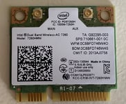 HP Intel 7260AC 802.11AC AC BT 4.0 DUAL BAND WiFi WLAN Wireless Card 7260HMW W09