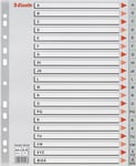 Esselte Maxi Register | A4 | Plast | Grå | A-Å