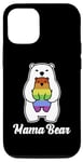iPhone 15 Pro Mama Bear Rainbow Pride Gay Flag LGBT Mom Ally Women Gift Case