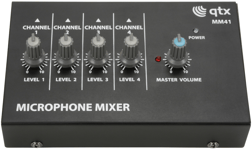QTX MM41 - Mini Line Level Mixer - 4 kanaler