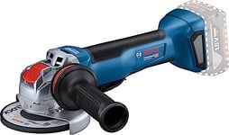 Bosch Professional X-Lock Cordless Angle Grinder GWX 18V-10 P (Brushless Motor, Equal Power to a 1,000 W Corded Grinder, Protection Switch, Kickback Control, X-Brake)