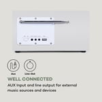 Internet Radio Bluetooth DAB+ WiFi Portable FM Tuner Radio Alarm Remote White