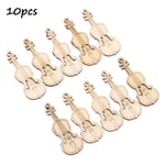 10pcs Wood Cutout Chips Violin Shape Ornament Scrapbooking