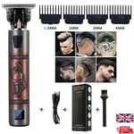 Mens Professional Hair Clippers Machine Cordless Trimmers Beard Electric Shaver