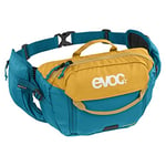 EVOC Hip Pack 3l Hip Bag Waist Bag (3l Capacity, Airflow Contact System, Adjustable Hip Belt, Venti Flap System), Clay Yellow/Ocean