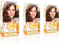 Garnier Belle Color Brown Hair Dye Permanent, Natural looking Hair Colour Up to