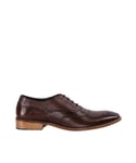 Goodwin Smith MENS FREDRICK BROWN OXFORD Leather - Size UK 9