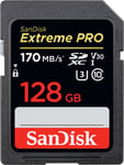 SanDisk SDXC Extreme Pro UHS-I muistikortti 128Gt 170 Mt/s