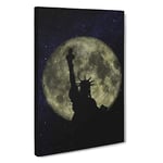 The Statue Of Liberty Vol.4 Canvas Print for Living Room Bedroom Home Office Décor, Wall Art Picture Ready to Hang, 30 x 20 Inch (76 x 50 cm)
