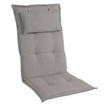 Brafab Florina positionsdyna med nackkudde tyg mörkbeige 51x120 cm