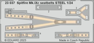 Eduard 1/24 Detaljsett Spitfire Mk.IXc seatbelts STEEL (for Airfix Kit)