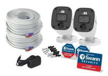 SWANN Enforcer SWPRO-1080MQBPK2-EU Full HD DVR Security Camera Kit 2 Cameras