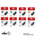 Original Canon CLI65 C/M/Y/ BK/GY/LGY/PC/ PM Ink Cartridges for Pixma Pro 200