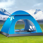 Large 3-4 Man Persons Pop Up Tent Family Auto Camping Hiking Instant Beach Tent