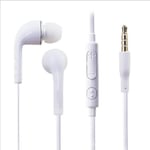 For S4 For S6 Headphones For I9300 Mobile Phone Headphones Wired With Wheat Tuning For J5/Jb In-Ear Earphones White