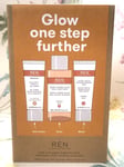 REN Glow One Step Further Gift Set Ready Steady Daily Vitamin C Gel Glycol Mask