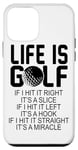 iPhone 12 mini Life Is Golf If I Hit It Straight It's A Miracle - Golfing Case