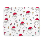 Cute Christmas Santa Claus with Star and Candy New Year Theme Rectangle Non Slip Rubber Mouse Pad Gaming Mousepad Mat for Office Home Woman Man Employee Boss Work with Designs