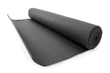 FA Sports - 1606 Yogiplus Tapis de yoga en PVC, 173 x 61 x 1 cm, Noir
