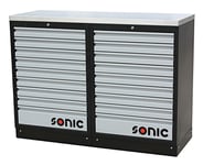 Förvaringsmodul MSS 1348mm med bänkskiva i rostfritt stål Sonic