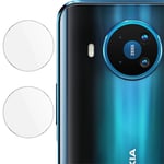 Nokia 8.3 5G IMAK Beskyttelses Glass til Kameralinse - Gjennomsiktig (2 stk.)