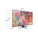 Samsung QE75Q80BATXXU TV 190.5 cm (75") 4K Ultra HD Smart Wi-Fi Silver