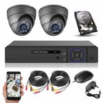 CCTV Camera System HD DVR 500GB Hard Drive Outdoor Home 5MP Lite Security Kit