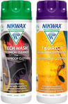 Nikwax TECH WASH and TX DIRECT Twin Pack Technical Cleaner and Wash-In Waterp...