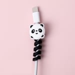 Panda--Protecteur de câble de charge pour téléphones support de câble souris USB écouteur cordon organisateur