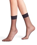 FALKE Women's Shelina 12 DEN W SO Ultra-Sheer Plain 1 Pair Socks, Black (Black 3009), 2.5-5