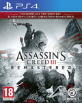 Assassin's Creed III + Liberation Remaster - Remaster PS4 - Import anglais jouable en français