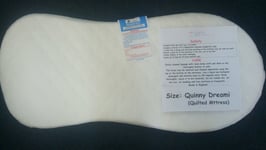 NEW DELUXE SAFETY MATTRESS FOR QUINNY DREAMI CARRYCOT QUILTED MATTRESS