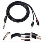 Stereo Audio Cable Headset Splitter Cable Male Cable Bass Cord