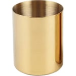 Pennställ, skrivbordsorganisatör, guld, pennhållare, behållare, skrivbordsorganisatör