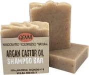 Argan and Castor Oil Shampoo Bar | Handcrafted Artisan | Eco & Vegan Friendly |