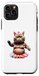 Coque pour iPhone 11 Pro Little Fat Ballet Kitty avec un gros ventre.